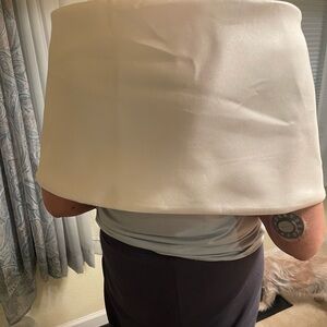 White Fabric bridal stole